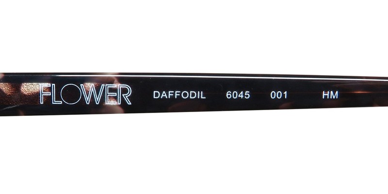 NEW FLOWER 6045 DAFFODIL EYEWEAR 52-17-140 PLASTIC WOMENS CAT EYE BLACK 001 gallery