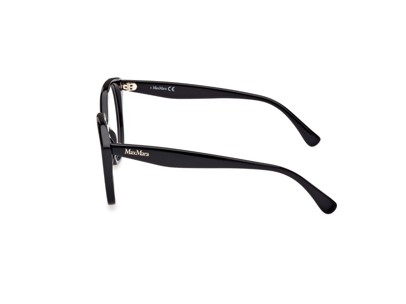 NEW MAX MARA MM5082 001 SHINY BLACK DEMO 53MM AUTHENTIC EYEGLASSES 53-18-140 gallery