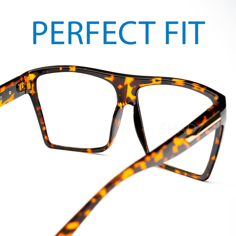 Women EYEGLASSES XXL OVERSIZED "Lauren" Flat Top Square Shadz GAFAS gallery
