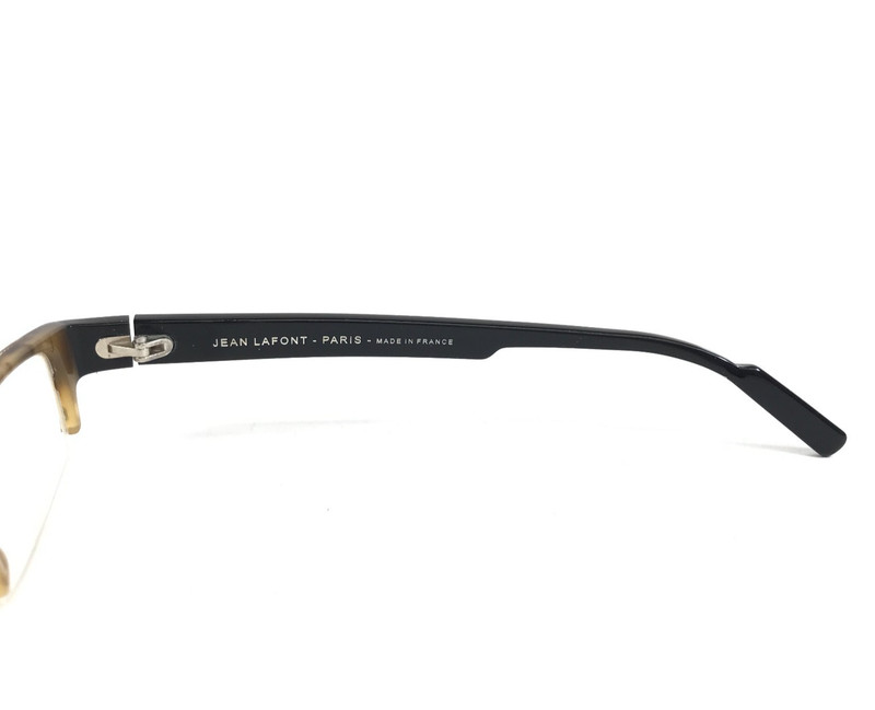 Jean Lafont Eyeglasses Frame ARAMIS 539 Brown Chevron Black Rectangle 50-18-135 gallery