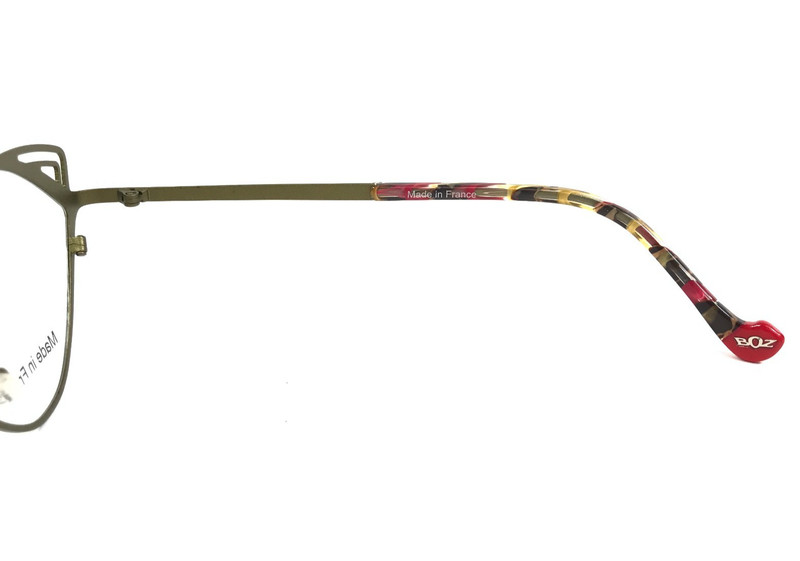 BOZ by J.F. Rey Eyeglasses Frames NIKI 3540 Red Khaki Green Wire Rim 55-15-140 gallery