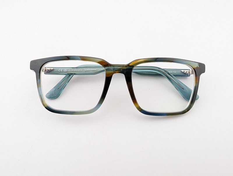 Police Eyeglasses, Frames Only, Vietnam, VPLM91K 06U8, 53-19-145, Brown/Teal