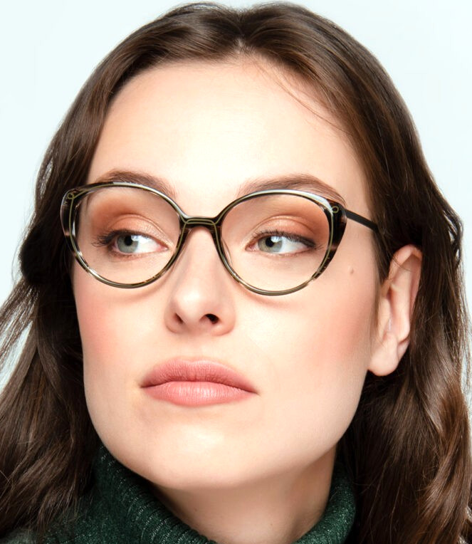 VOLTE FACE SISLEY 6005 GRADIENT ORANGE/GOLD TEMPLES AUTHENTIC EYEGLASSES 53-16 gallery