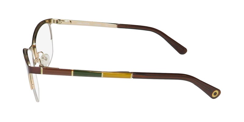 NEW NAUTICA NLO5009 EYEGLASS FRAME 200 HALF-RIM METAL & PLASTIC WOMENS 51-16-140 gallery