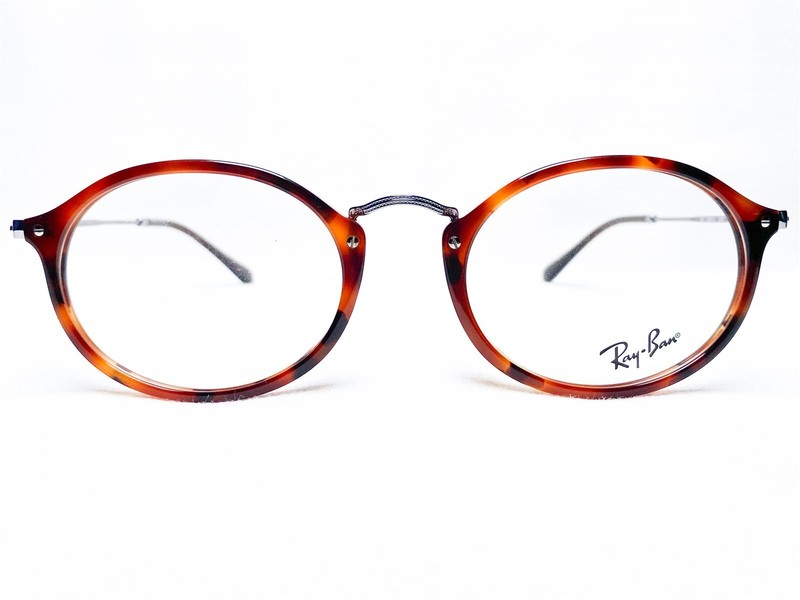 NEW Ray Ban RB2547V 5831 Unisex Red Havana Oval Eyeglasses Frames 53/21~145