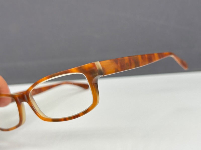 Wollenweber Horn Eyeglasses Frames woman men Brown Angular 3208 Kashmir Large Np gallery