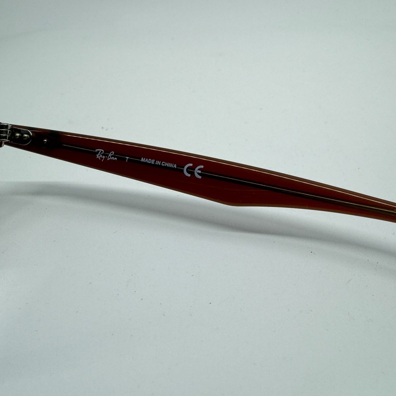 Ray-Ban Unisex Brown RB 5356 5767 52 19 145 Eyeglasses Plastic Frame H10494 gallery