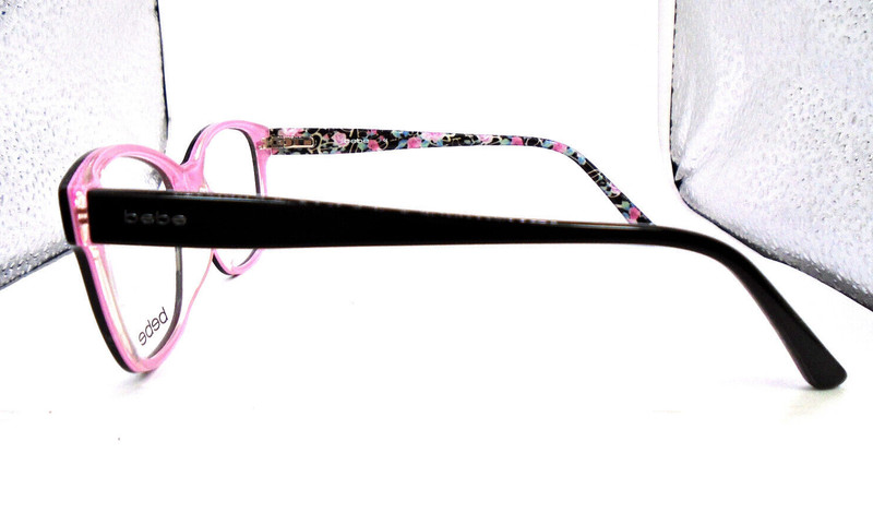 bebe BB 5184 001 Jet Black 53-17-140 Womens Cateye Eyeglasses Frames gallery