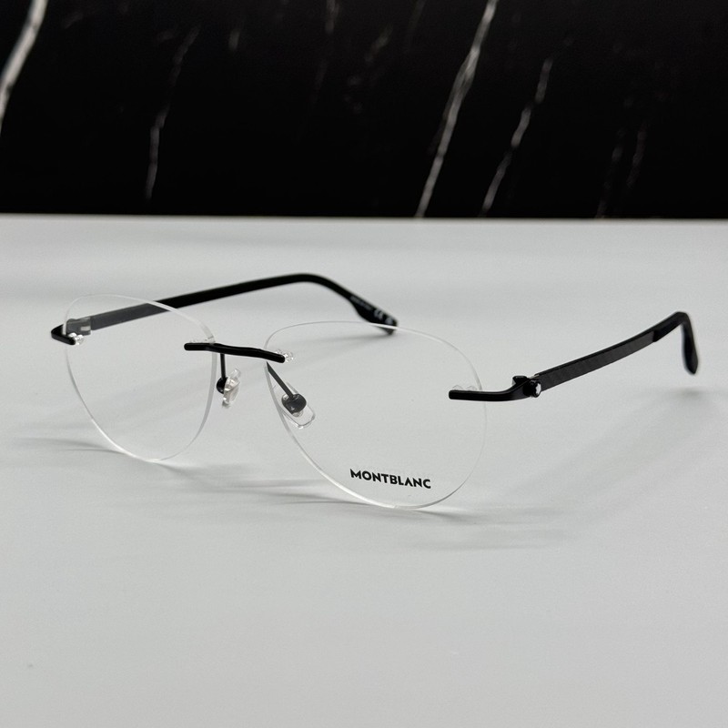 NEW MONTBLANC EYEGLASSES BLACK MEN EYEWEAR MONTBLANC MB0186O 001