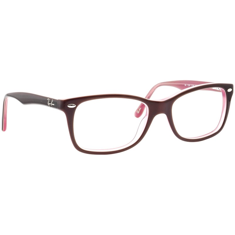 Ray-Ban Eyeglasses RB 5228 2126 Polished Dark Brown Square Frame 53[]17 140