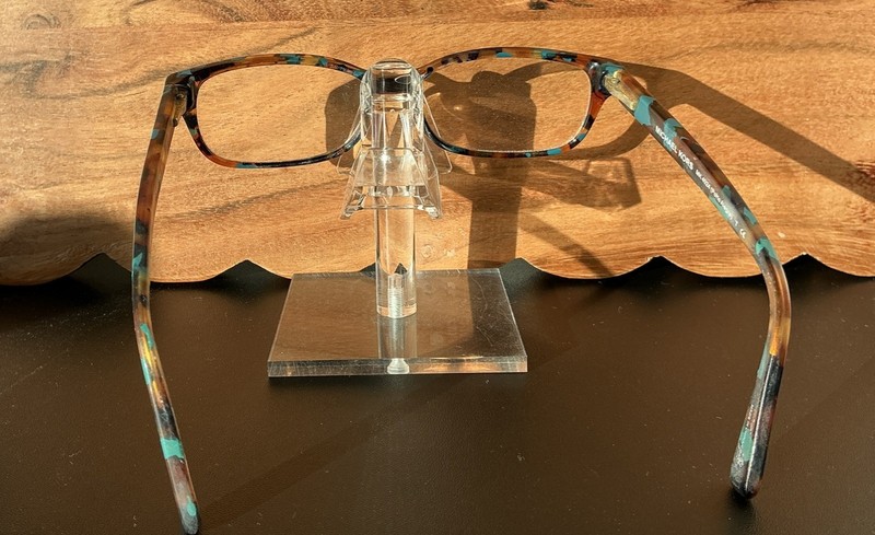 Michael Kors Brown Teal Blue Tortoise Rectangular Glasses MK4024 (Frames Only) gallery