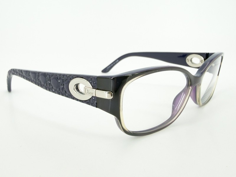 Christian Dior CD3205 Eyeglasses FRAMES R90 Purple 54[]15-135 Silver Italy L918