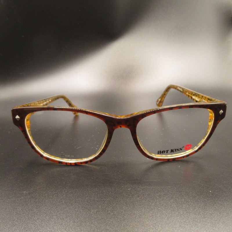 Hot Kiss Women’s Tortoiseshell Cat Eye Eyeglass Frames 53-16-133 Full Rim New