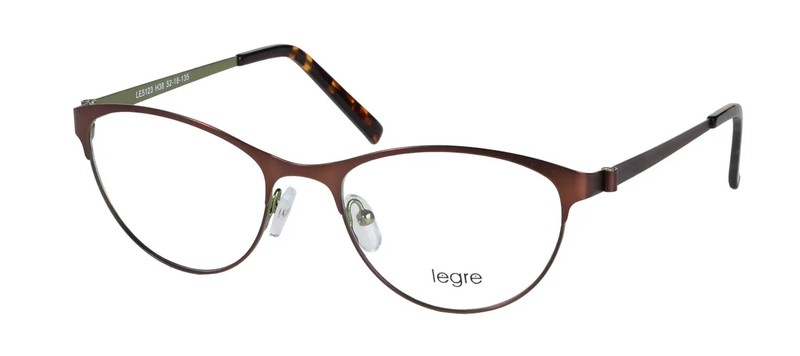 Legre LE5123 Eyeglasses Eye Glasses H38 Brown Authentic New 52 mm Unisex
