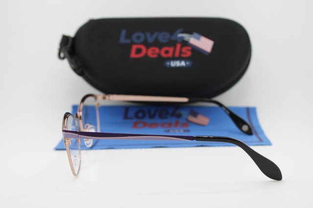 NEW FYSH 3731 M200 PURPLE BLACK GOLD GUNMETAL AUTHENTIC EYEGLASSES 54-17 gallery