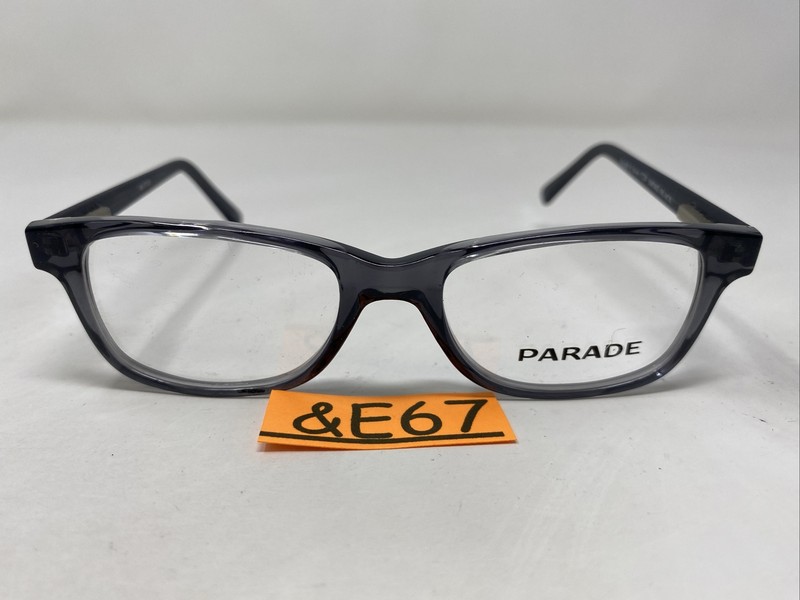 Parade Eyewear 1729 SMOKE/BLACK 48-17-135 Gray Full Rim Eyeglasses Frame &E67 gallery