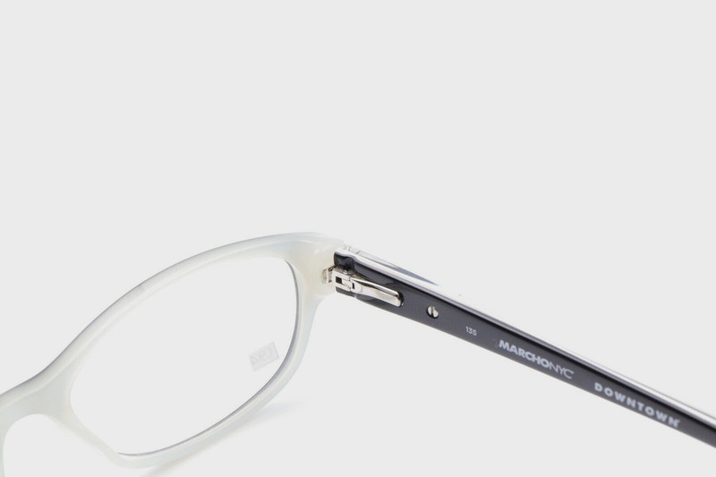 MARCHON NYC TRIBECA 001 Polished Black / Silver 50-16-135 Frames Flex Hinges L94 gallery