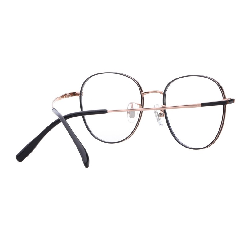 Unisex Ultra-Light Meta Round Eyeglass Frame Optical Eyewear Frames 51-18-140 gallery