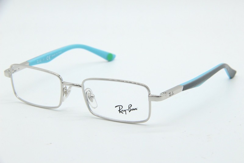 NEW RAY-BAN JUNIOR RB 1033 4017 SILVER BLUE AUTHENTIC FRAMES EYEGLASSES 45-16
