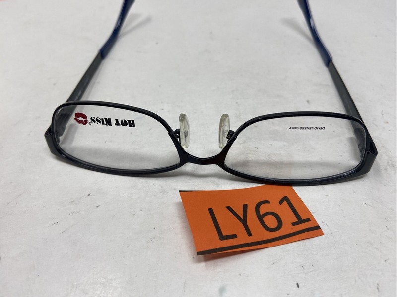 HOT KISS EYEWEAR HK66 BLACK 52-16-135 FLEX HINGE EYEGLASSES LY61 gallery