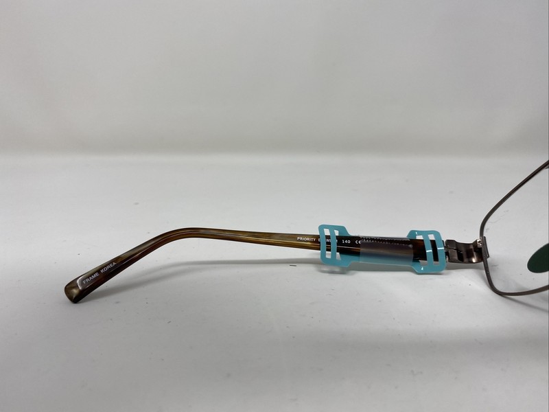 PRIORITY EYEGLASSES FRAME KIRKWOOD C-1 56-18-140 BROWN FULL RIM EZ36 gallery