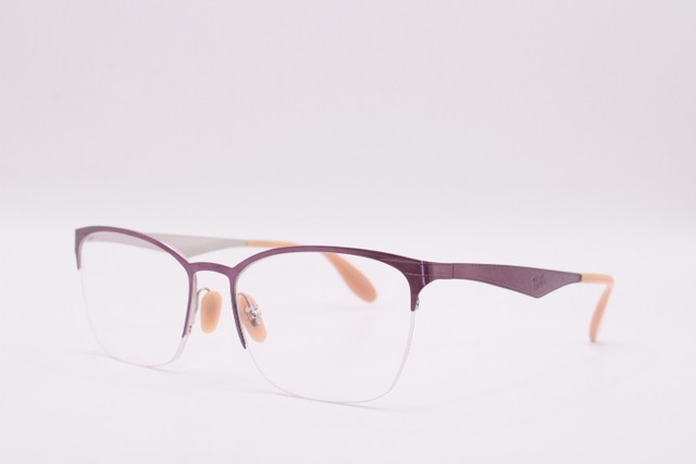 RAY-BAN RB 6345 2864 PURPLE BEIGE GUNMETAL AUTHENTIC EYEGLASSES 54-17