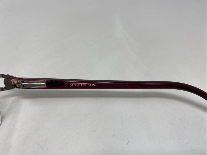 Bellissima BL 1032BL 3113 51-17-135 Pink Metal Half Rim Eyeglasses Frame /R71 gallery