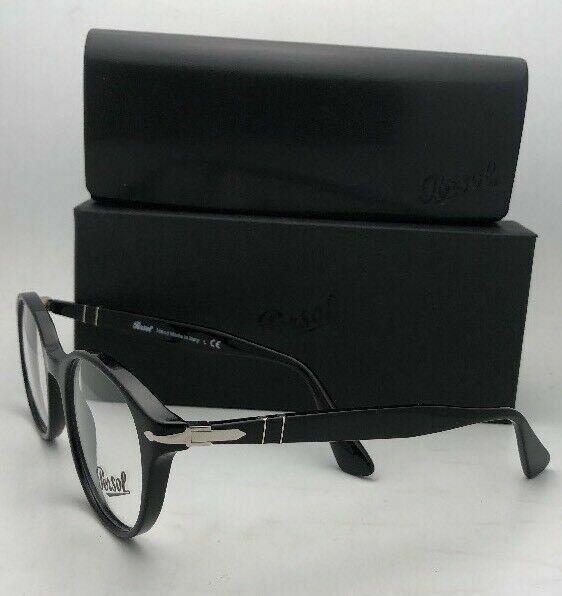 New PERSOL Rx-able Eyeglasses 3144-V 95 49-22 145 Classic Black w/ Spring Hinges gallery