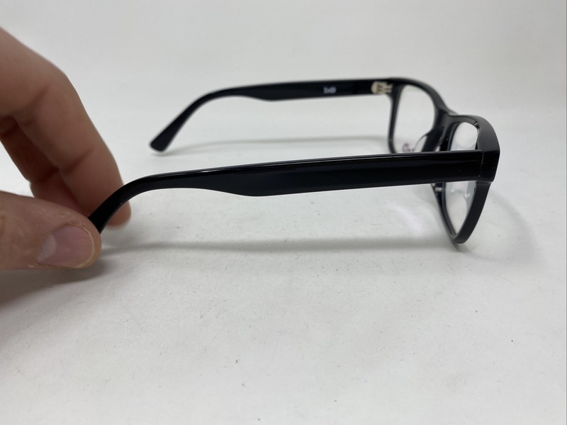 InD EYEWEAR 375 C1 53/17/145 GLOSSY BLACK EYEGLASSES FRAME GH23 gallery