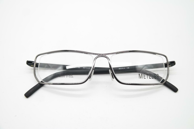 Metzler 5018 Silver Black Square Glasses Frame Eyeglasses New gallery