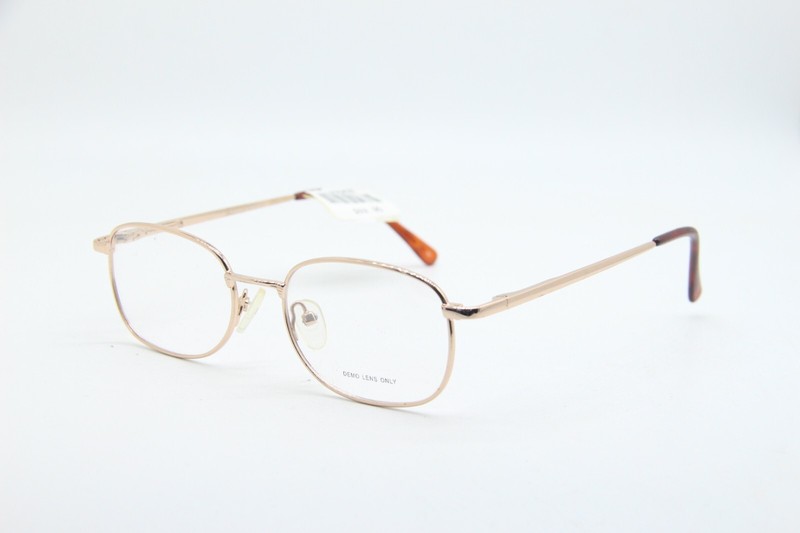 NEW ECCA MM5017 GOLD BROWN AUTHENTIC EYEGLASSES 50-17