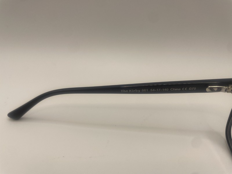 PAIR EYEWEAR THE KIRBY 001 BLACK EYEGLASS FRAMES 54-17-140 + 1 TOPPER W/CASE. gallery