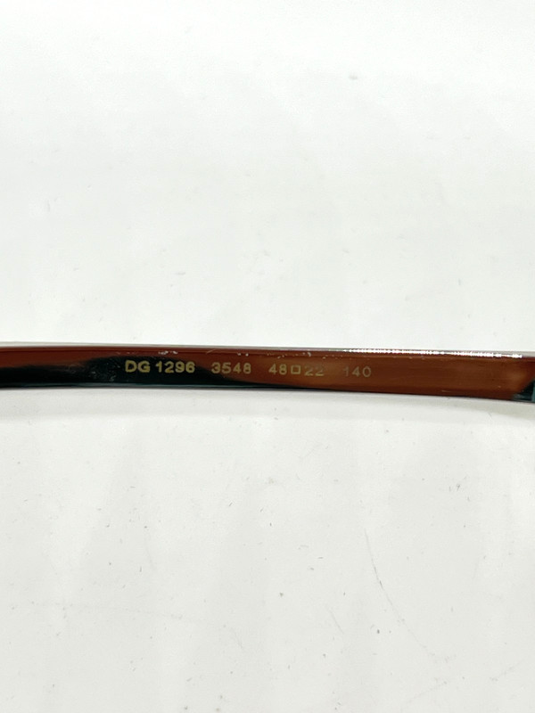 DOLCE & GABBANA DG 1296 3548 Unisex Eyeglasses 48-22-140 Havana 100% Authentic gallery