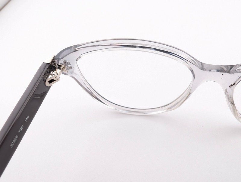 Jimmy Choo Eyeglasses, Frames Only, JC226 KB7 Crystal Smoke, 53-15-145, Italy gallery