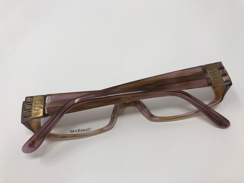 Bebe Eyeglass Frame Hippie Chic Womens Peony 52-16-135 Purple Brown DY21 gallery
