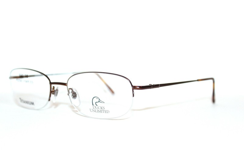 TITANIUM DUCKS UNLIMITED DU 120 BRZ BROWN BRONZE EYEGLASSES MEN FRAMES 55-18-145 gallery