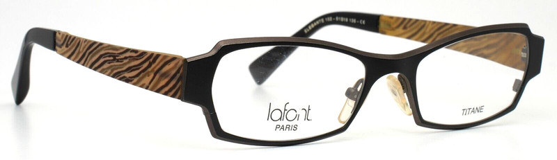 JEAN LAFONT Elegante 102 Black Grey Womens Rectangle Eyeglasses 51-18-135 B:29 gallery