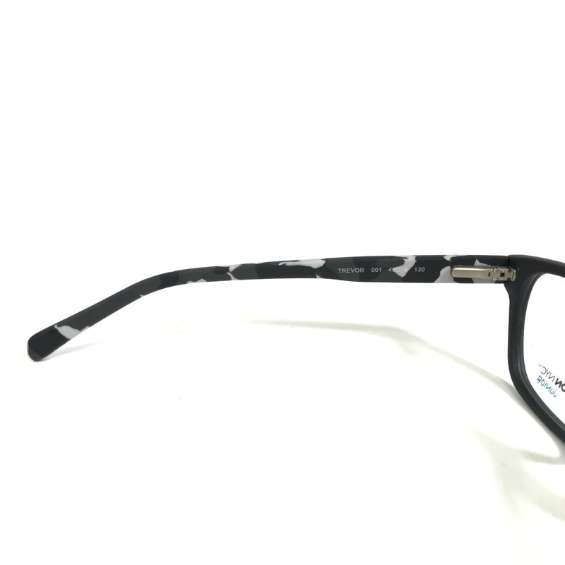 Marchon NYC Kids Eyeglasses Frames TREVOR 001 Black Grey Square 49-16-130 gallery