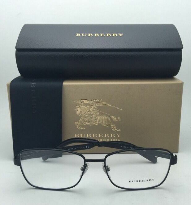 New BURBERRY Eyeglasses B 1259-Q 1007 54-16 135 Matte Black Frame w/Clear Lenses gallery
