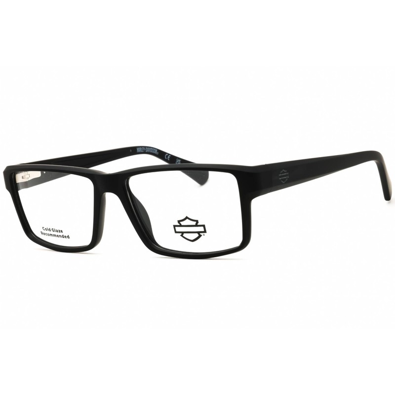 Harley Davidson Men’s Eyeglasses Matte Black Square Full Rim Frame HD0982 002