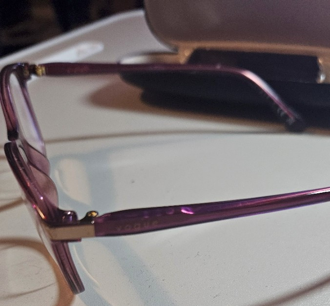 Vogue VO 5378 2909 Plum Crystal Eyeglasses Frame 53-16 Chic Optical gallery