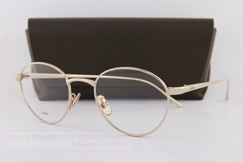 Brand New LOEWE Eyeglass Frames LW 50087U 032 Gold For Women Size 49mm