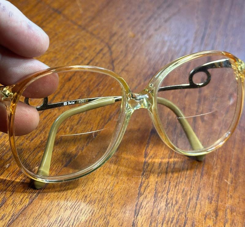 VTG Berdel Sferoflex Wanda Eyeglasses Frame Women's Light Brown Full Rim Italy gallery