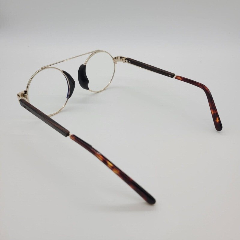 Bohten Eyeglasses - Aristotle - Gold w/ Ebony Wood - Unique - Black Owned gallery