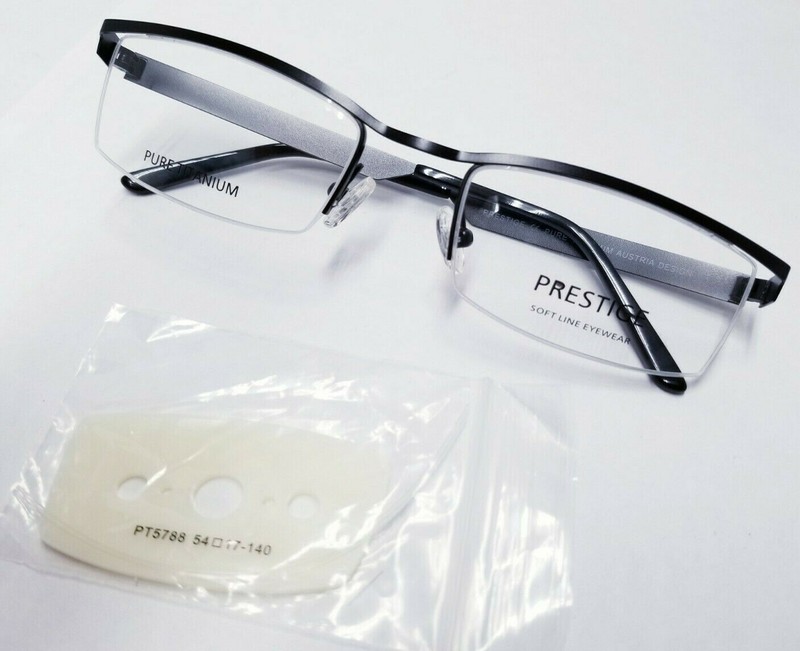 Prestige PT5788 C1 Designer Eyeglasses Frame 54-18-140 Matte BLACK