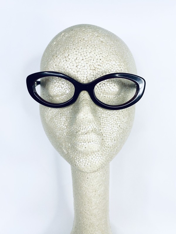 Calvin Klein Thick Brown Oversized Cats Eye Glasses CK 4008 58 49 20 140 gallery
