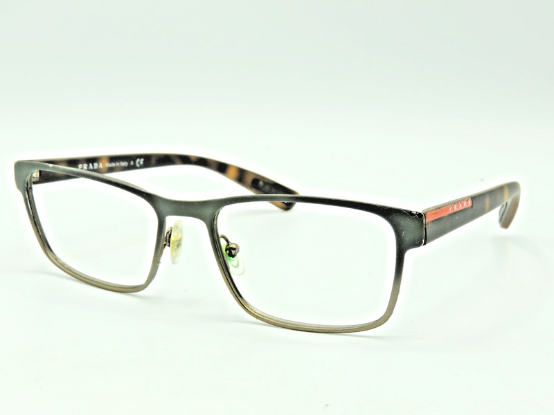 Prada VPS 50G YC2 1O1 Gray Eyeglass Frames 55 17 140