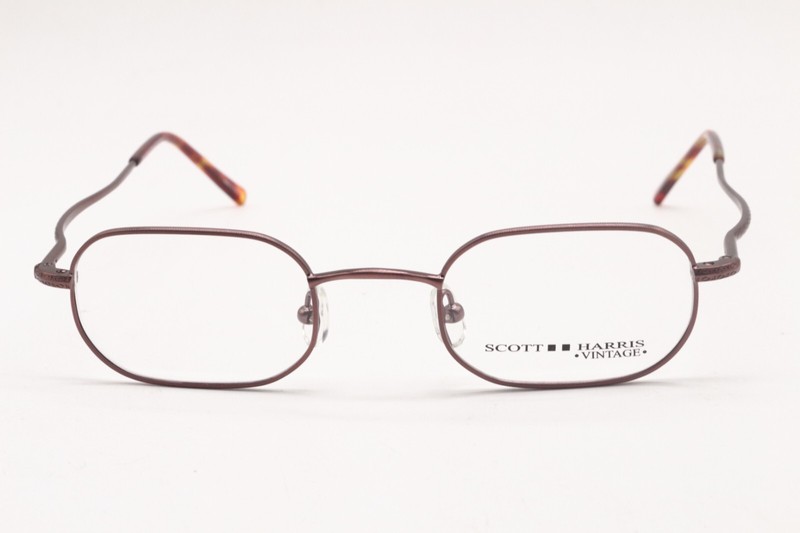 NEW SCOTT HARRIS VINTAGE VIN 12 03 BROWN AUTHENTIC DESIGNER EYEGLASSES 44-22 gallery