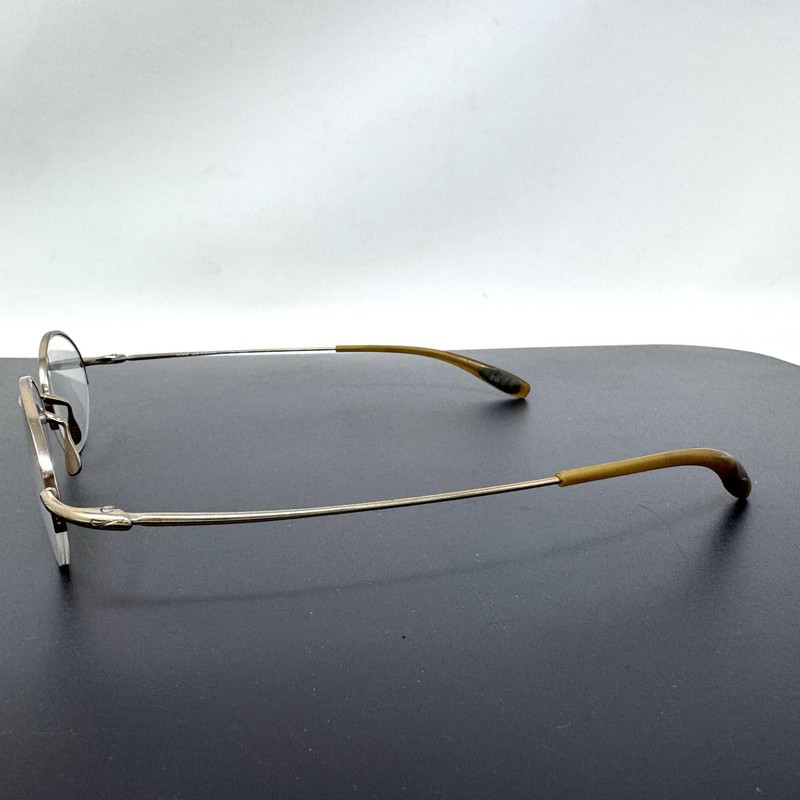 Nike Flexon Eyeglasses 4007 718 Gold Half Rim Frames 49 [] 21 145 Japan gallery