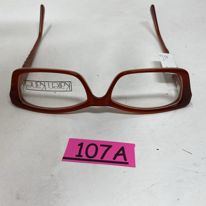 KAREN KANE EYEWEAR BELLE CAMMEL RED ORANGE 53-16-135 FLEX HINGE 107A gallery